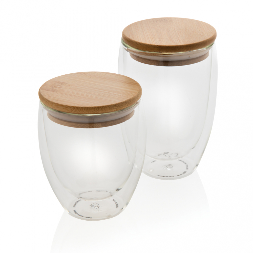 Set 2 pahare, sticlă borosilicată cu perete dublu, 350ml [7]