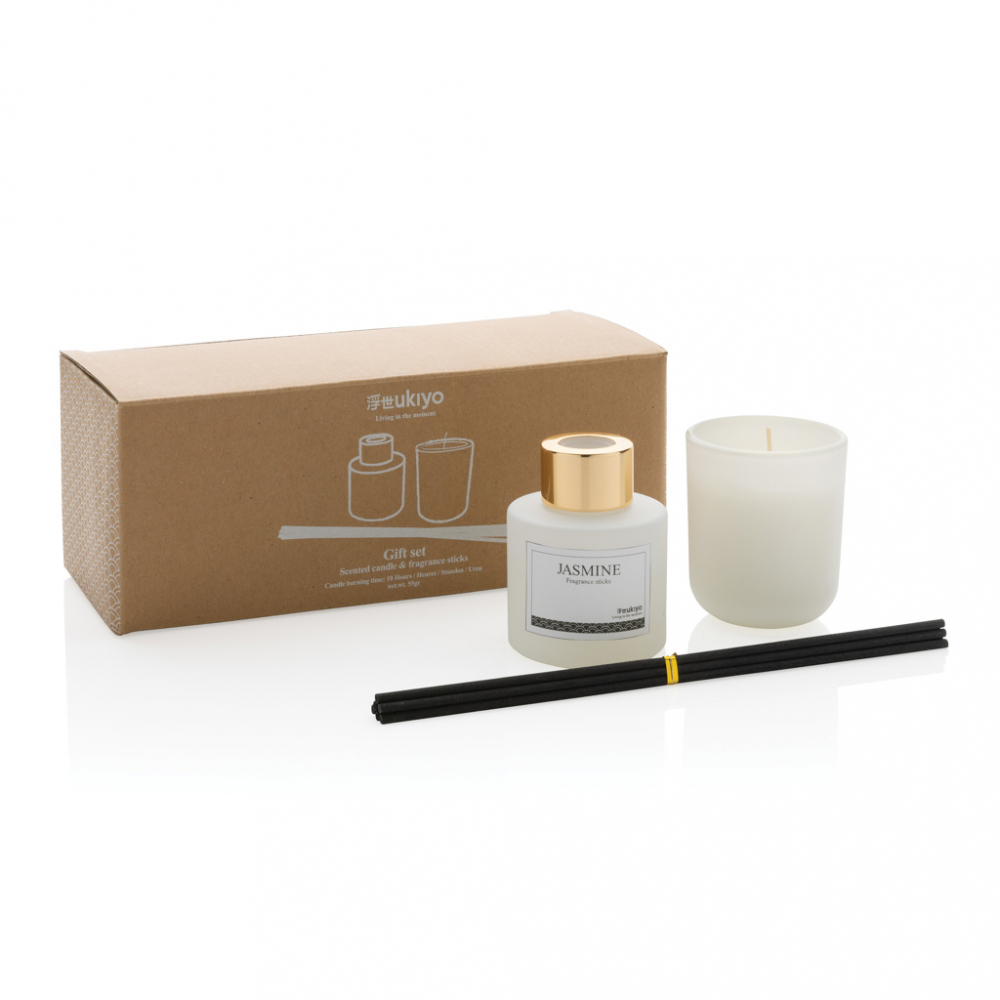 Set cadou Ukiyo, bețișoare parfumate și lumânare [3]
