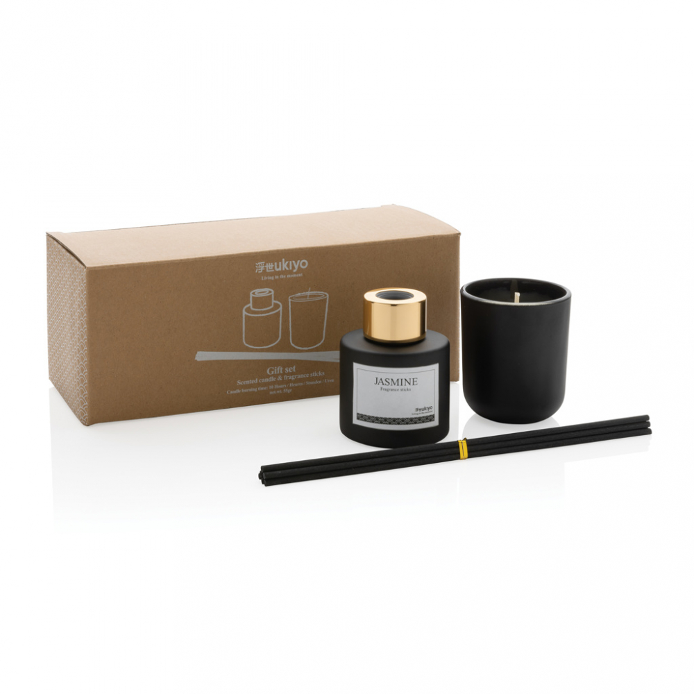 Set cadou Ukiyo, bețișoare parfumate și lumânare [3]