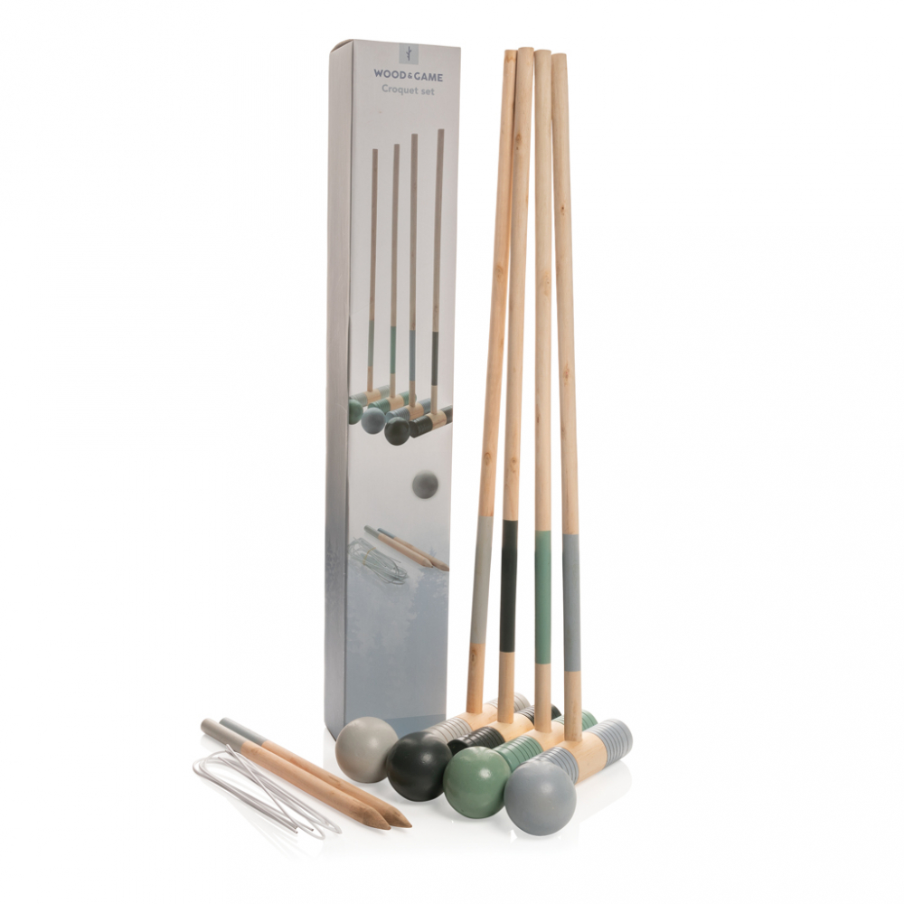 Set de croquet din lemn pentru 4 jucători [6]