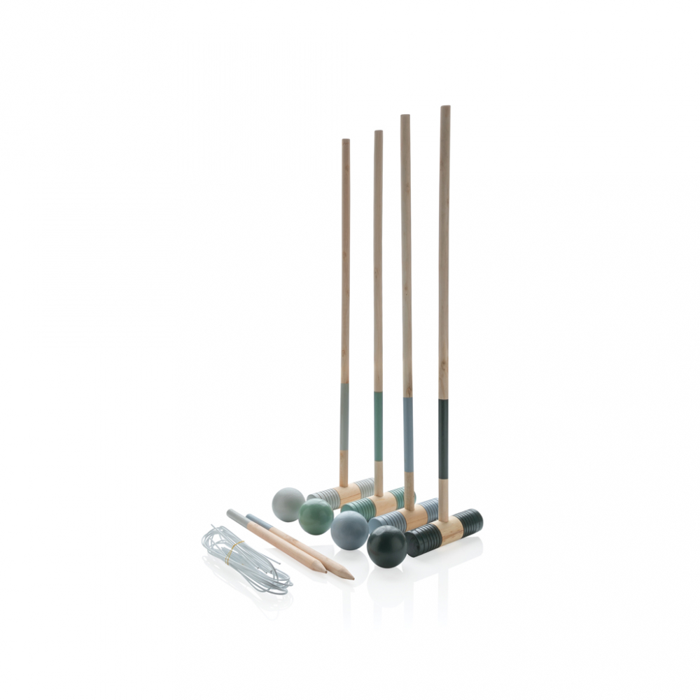 Set de croquet din lemn pentru 4 jucători [2]
