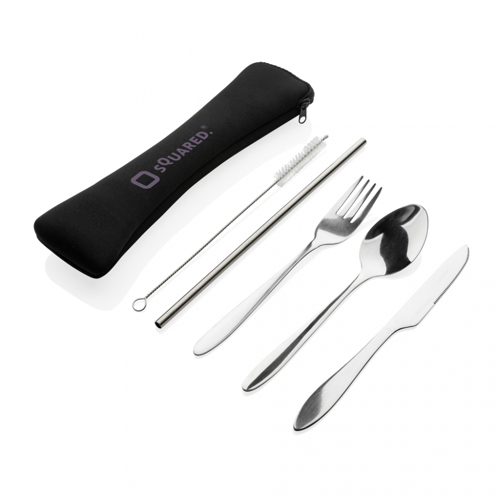Set de tacâmuri reutilizabile din oțel inoxidabil, 4 piese [5]