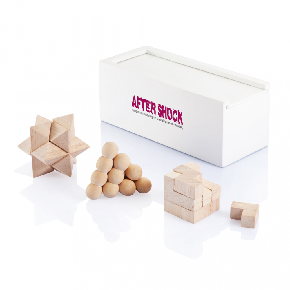 Set puzzle-uri logice din lemn [5]