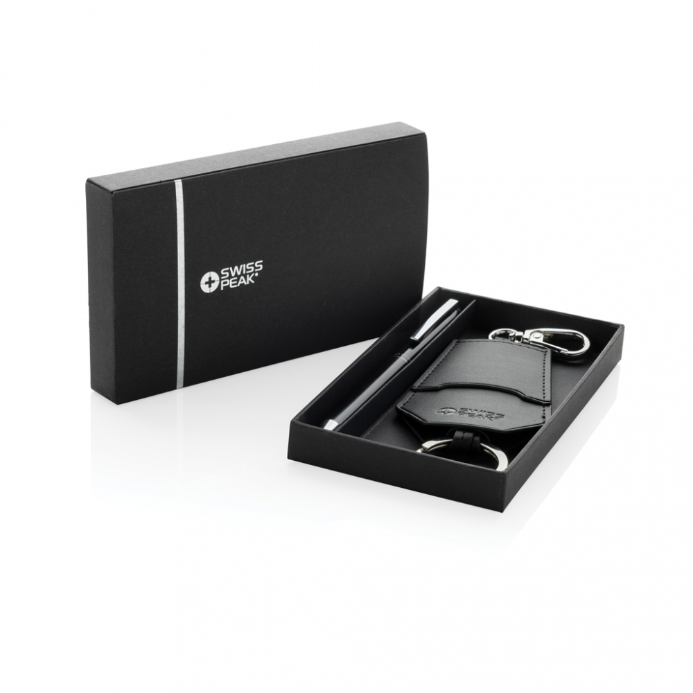 Set Swiss Peak cu organizator de chei și pix din aluminiu [9]