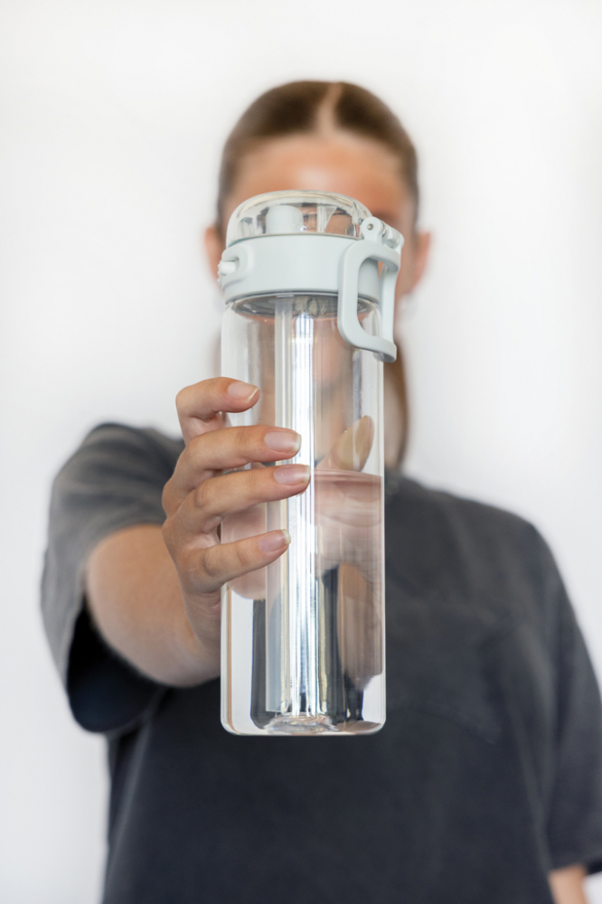 Sticlă sport practică cu deschidere rapidă și pai integrat, 800ML [11]