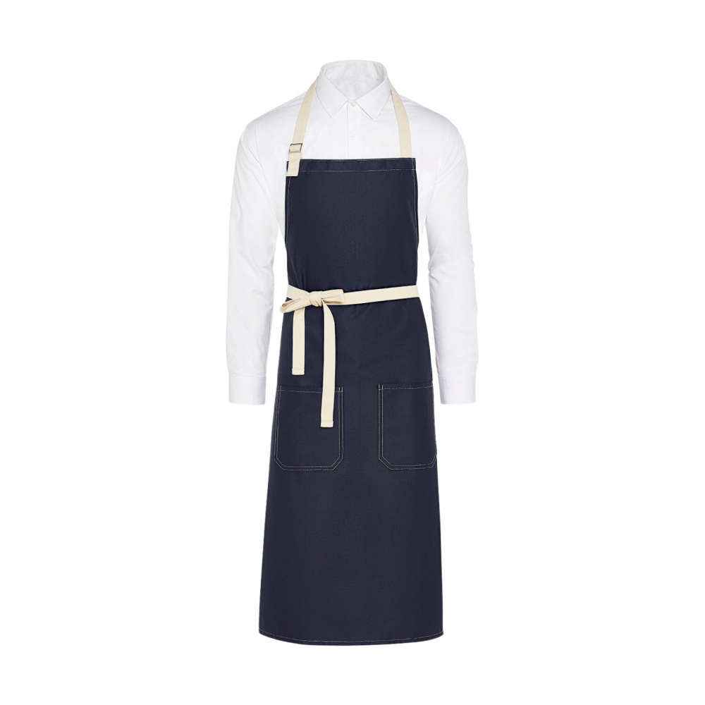 Sort bucatar Trend, RONIC X, bucatarie, grill, 2 buzunare 20 x20 cm fiecare, amestec de poiliester si bumbac, banda reglabila, snururi din panza, unisex, navy [1]