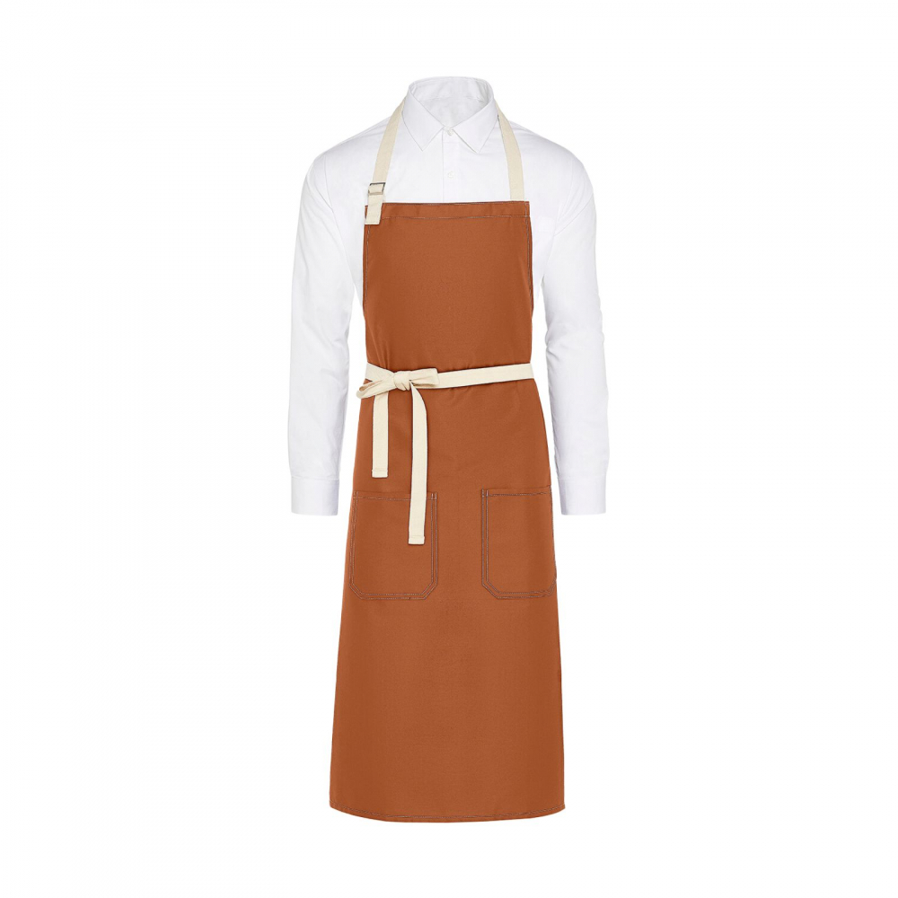 Sort bucatar Trend, RONIC X, bucatarie, grill, 2 buzunare 20 x20 cm fiecare, amestec de poiliester si bumbac, banda reglabila, snururi din panza, unisex, orange [1]