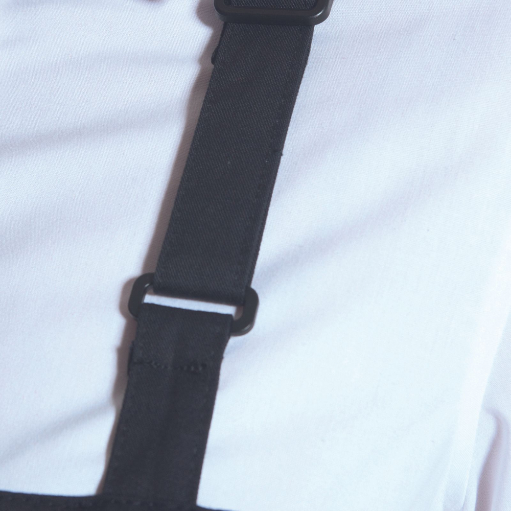 Sort bucatarie Basic, rezistent la pete, 65% poliester, 35% bumbac, banda de gat 70 cm reglabila, negru [2]