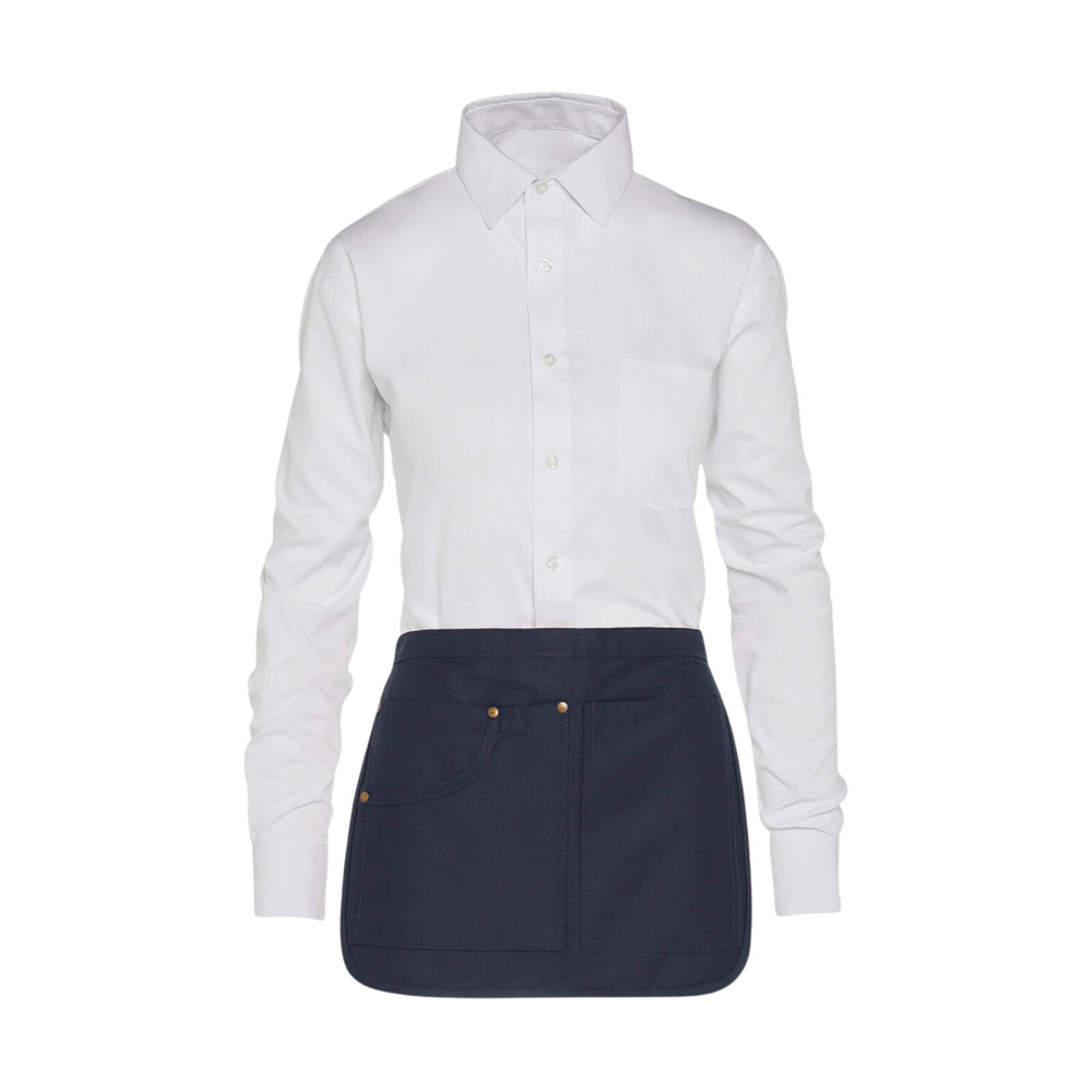 Sort chelner, barman Sevilla, RONIC X, 4 buzunare separate, reglabil cu carabina, textura fina, densitate 205 g/m2, navy, tirbuson inclus [1]