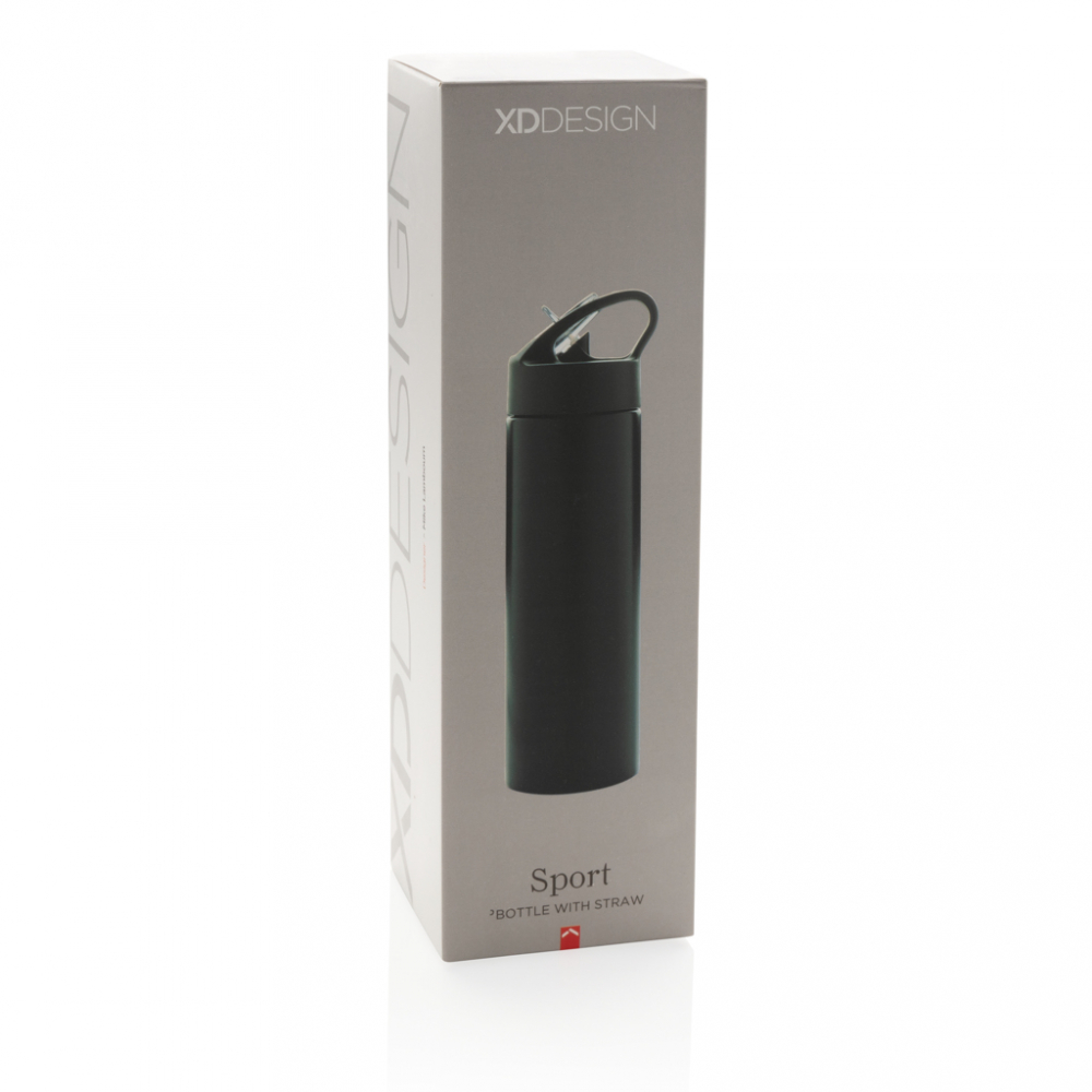 Sport – Sticlă din oțel inoxidabil cu pai, 500 ml [13]