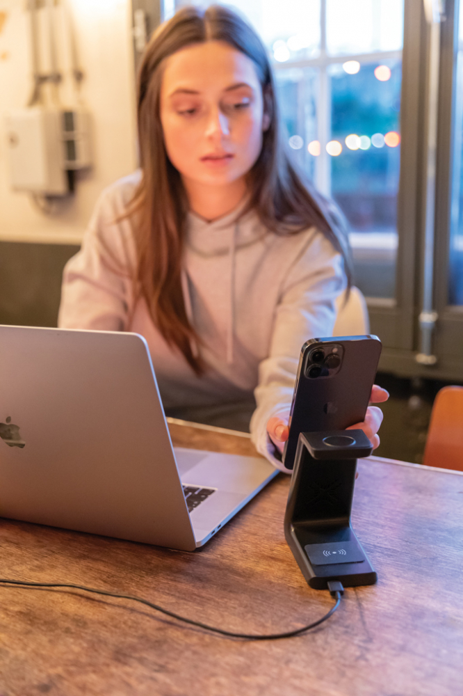 Stand de încărcare wireless 3 în 1, 15W [10]