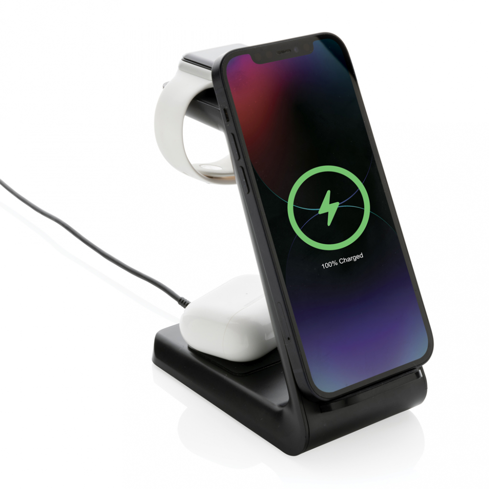 Stand de încărcare wireless 3 în 1, 15W [7]