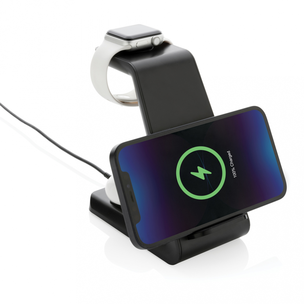 Stand de încărcare wireless 3 în 1, 15W [3]