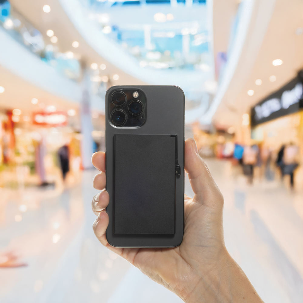 Standard aluminium RFID magnetic phone cardholder [8]