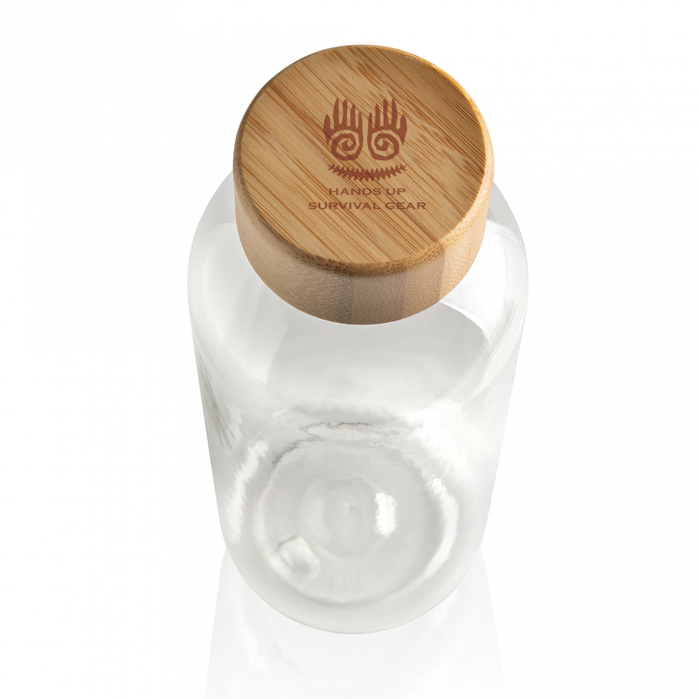 Sticlă de apă 660 ml, cu capac din bambus [6]