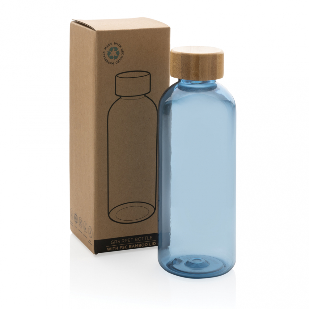 Sticlă de apă 660 ml, cu capac din bambus [10]