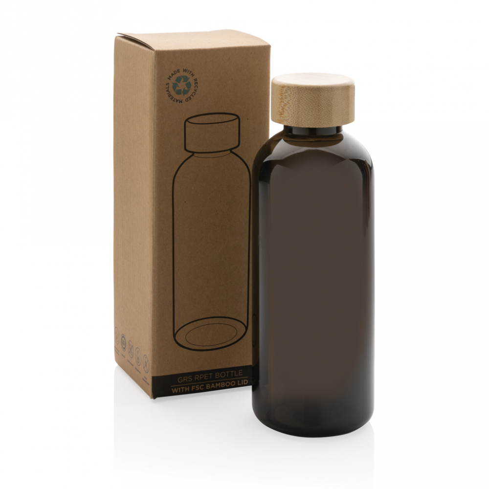 Sticlă de apă 660 ml, cu capac din bambus [10]