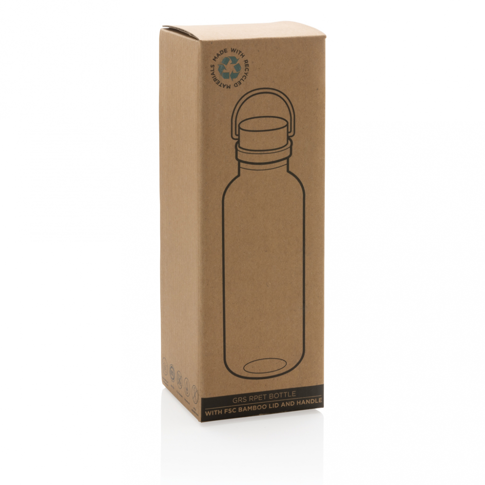 Sticlă de apă cu capac din bambus – 680 ml [11]