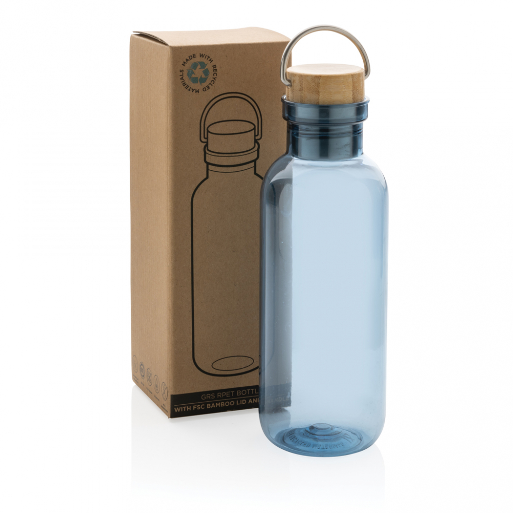 Sticlă de apă cu capac din bambus – 680 ml [10]