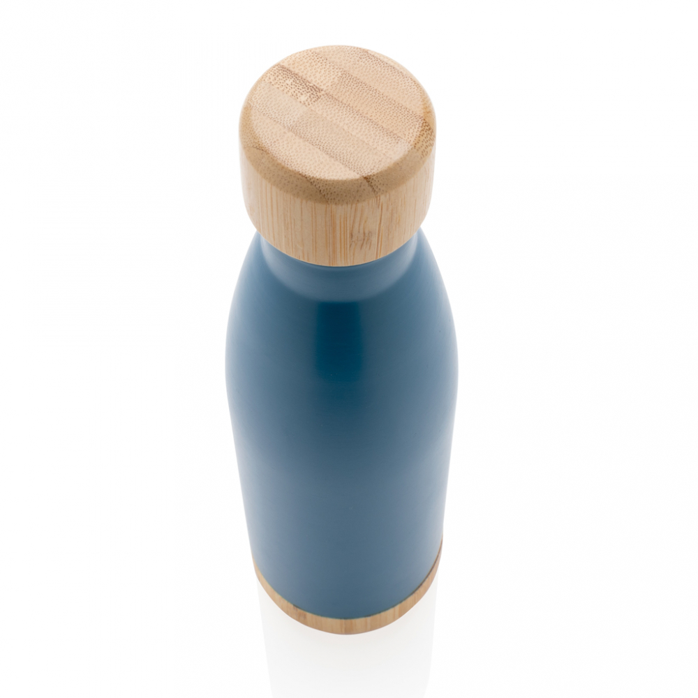 Sticlă termică din inox cu detalii din bambus – 520 ml [4]
