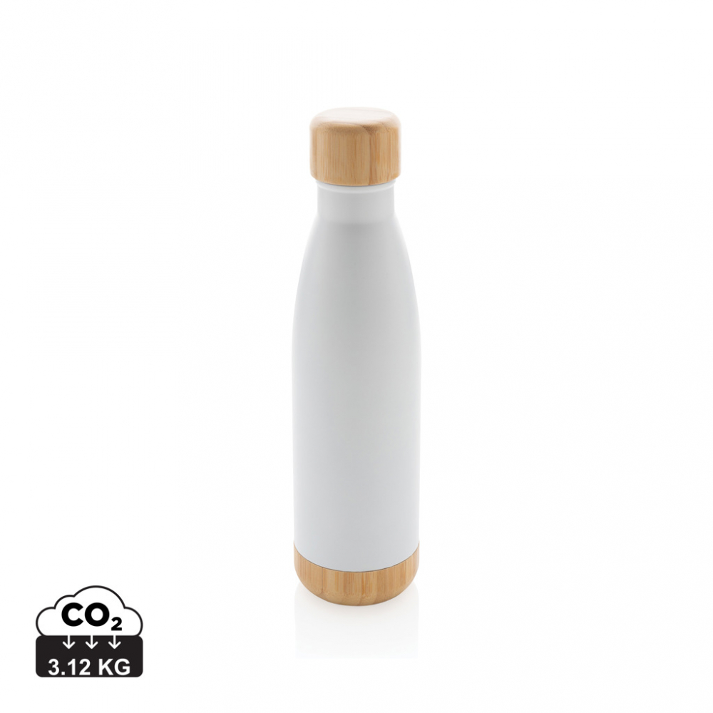 Sticlă termică din inox cu detalii din bambus – 520 ml [1]
