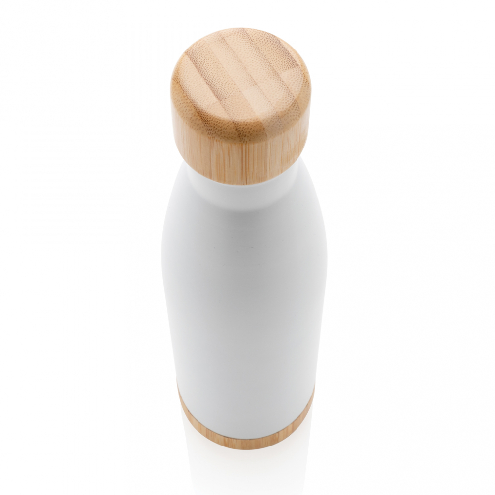 Sticlă termică din inox cu detalii din bambus – 520 ml [4]