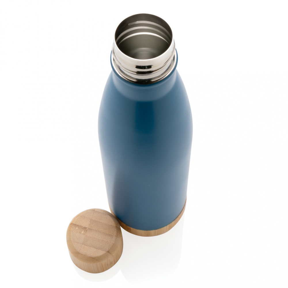 Sticlă termică din inox cu detalii din bambus – 520 ml [5]