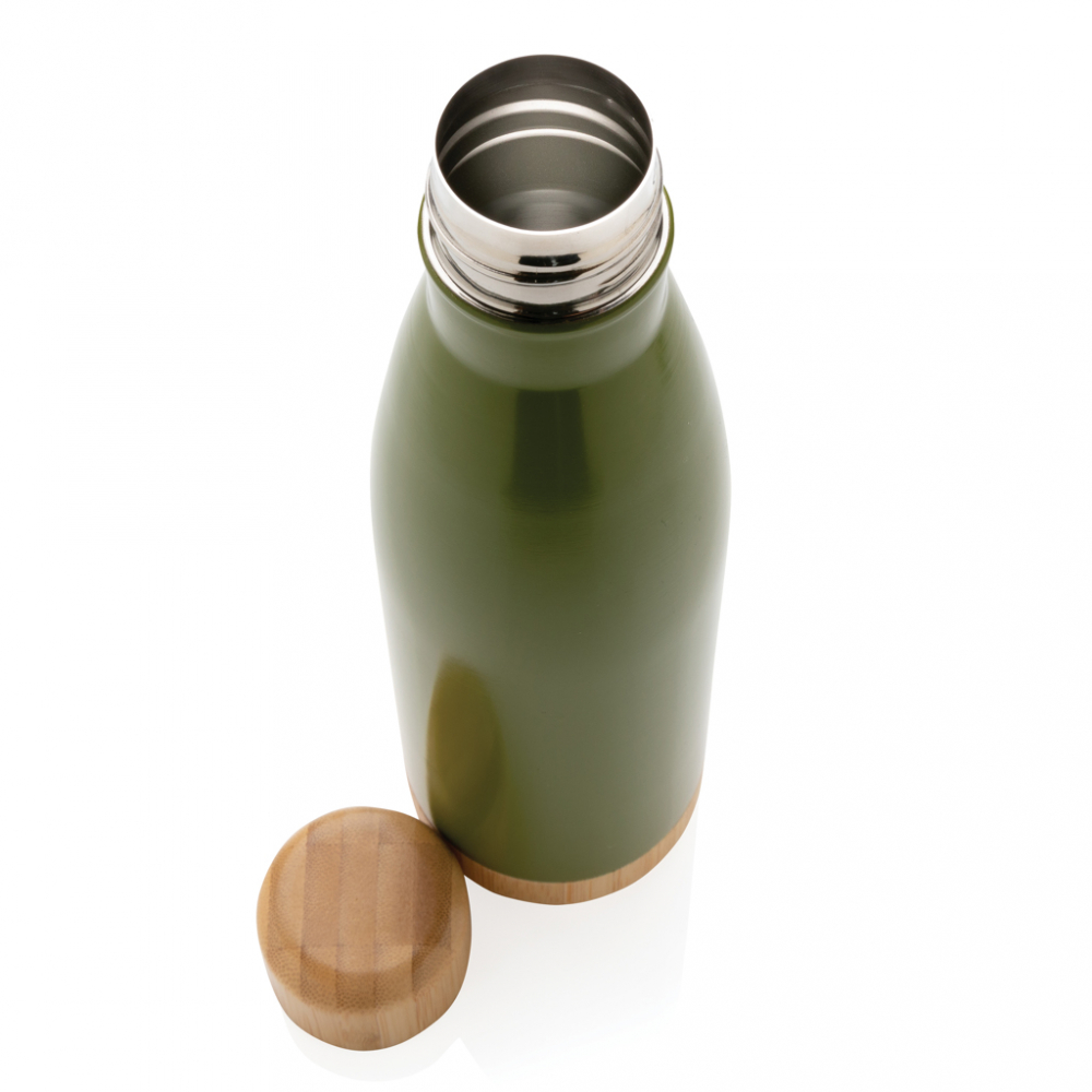 Sticlă termică din inox cu detalii din bambus – 520 ml [5]