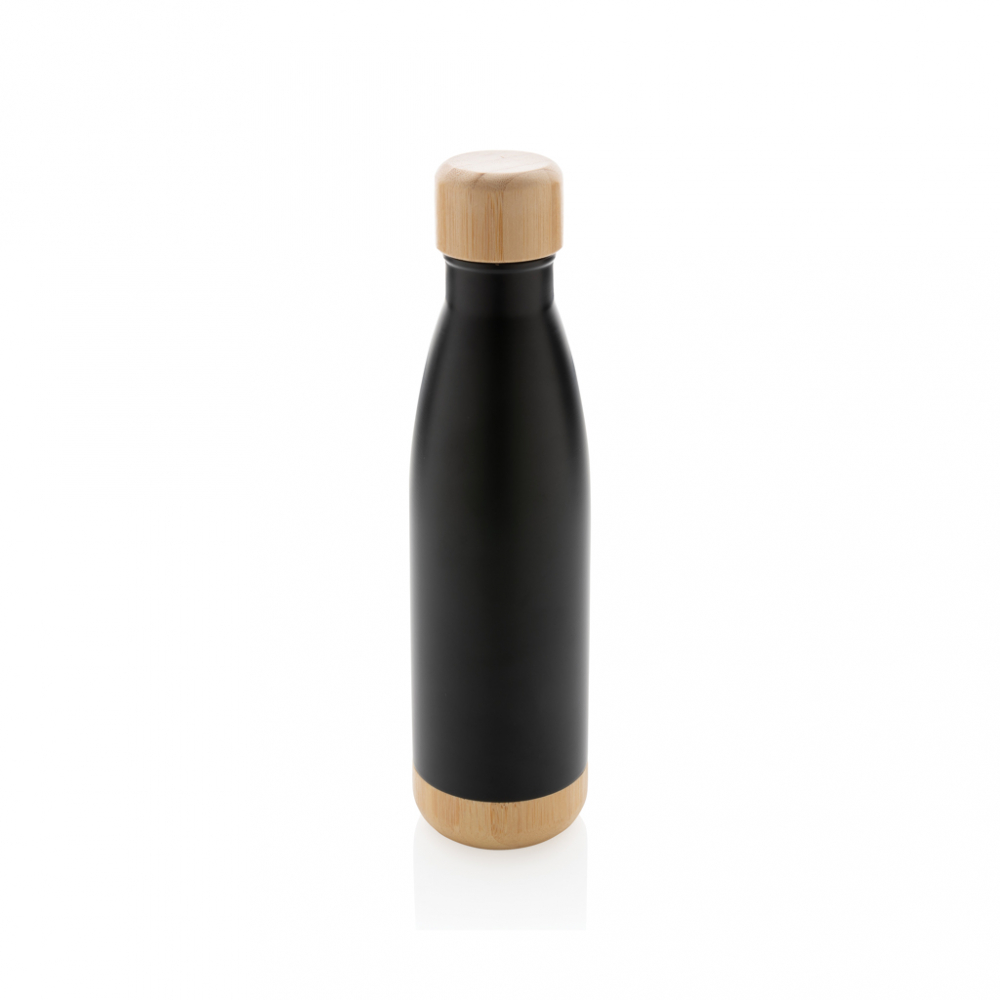 Sticlă termică din inox cu detalii din bambus – 520 ml [2]