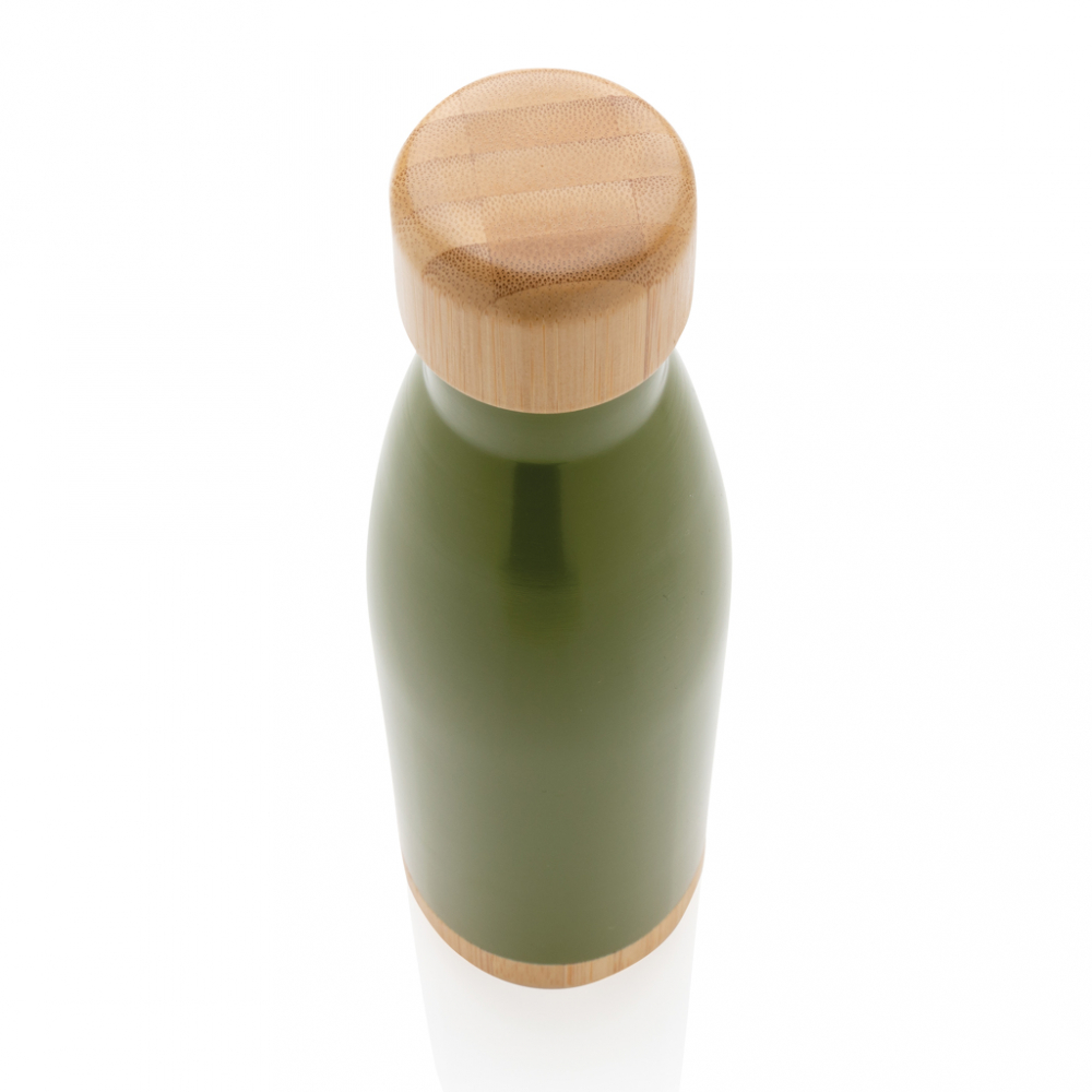Sticlă termică din inox cu detalii din bambus – 520 ml [4]