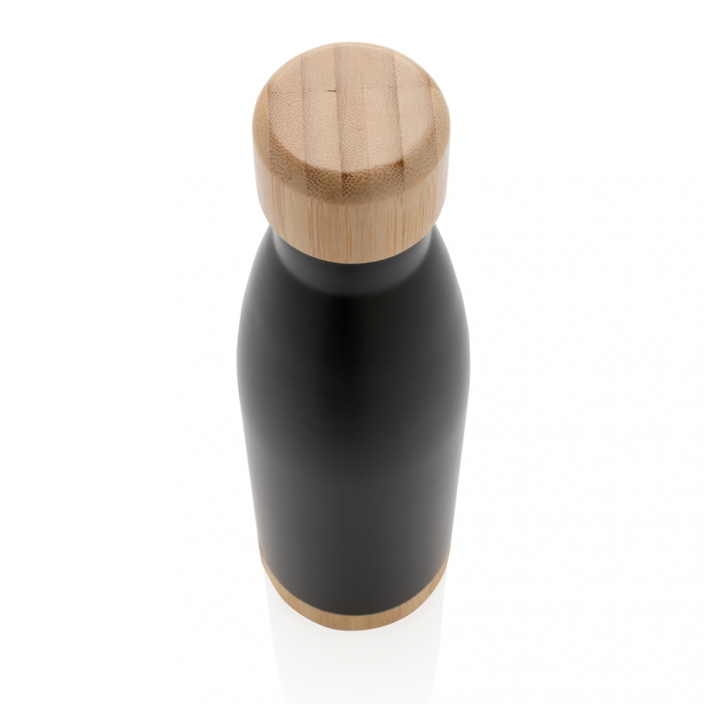 Sticlă termică din inox cu detalii din bambus – 520 ml [4]