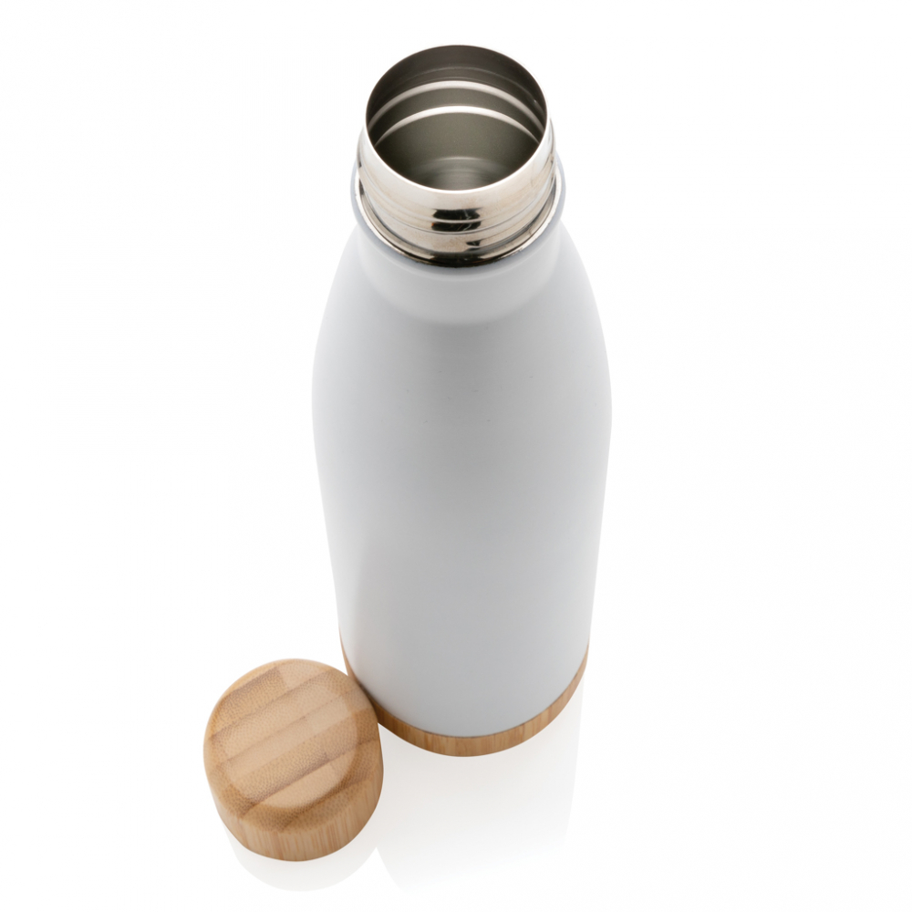 Sticlă termică din inox cu detalii din bambus – 520 ml [5]