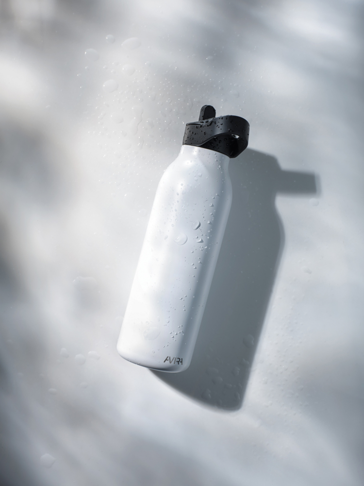 Sticlă termoizolantă Ara cu pai și capac flip-top – 500 ml [11]