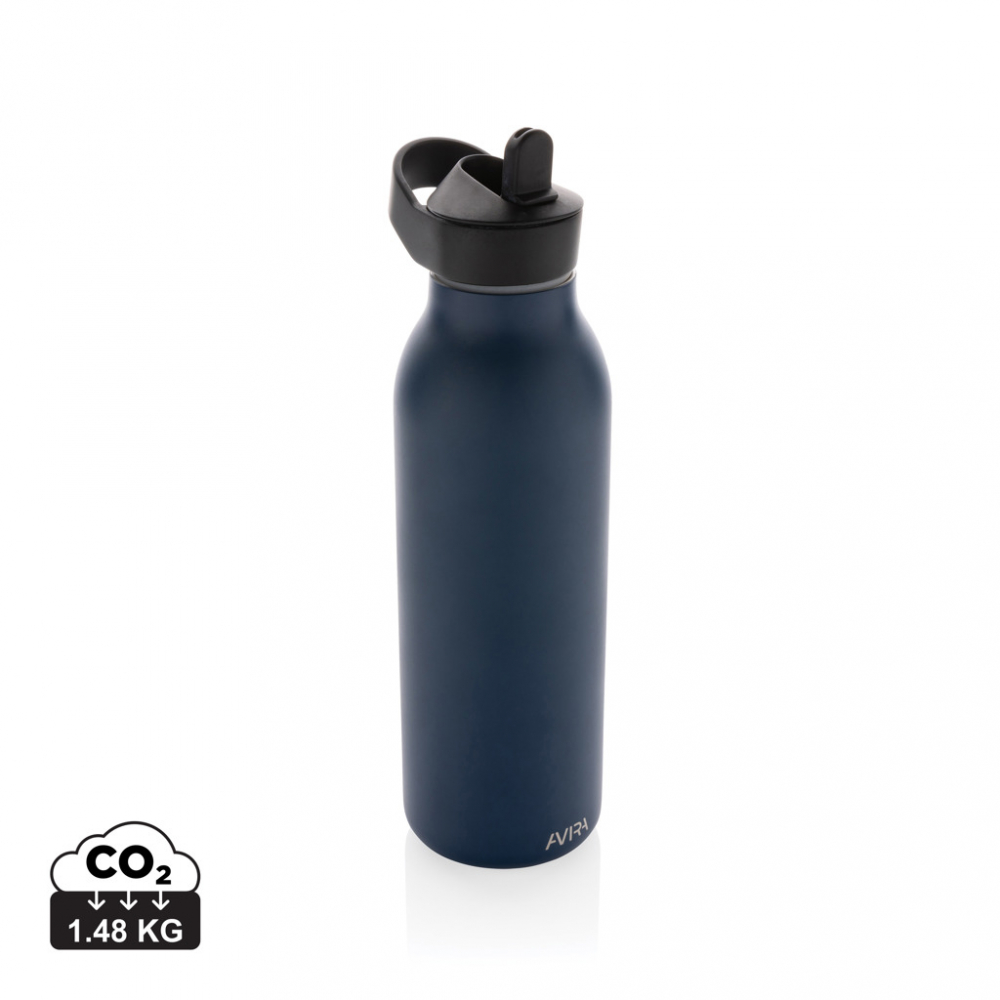 Sticlă termoizolantă Ara cu pai și capac flip-top – 500 ml [1]