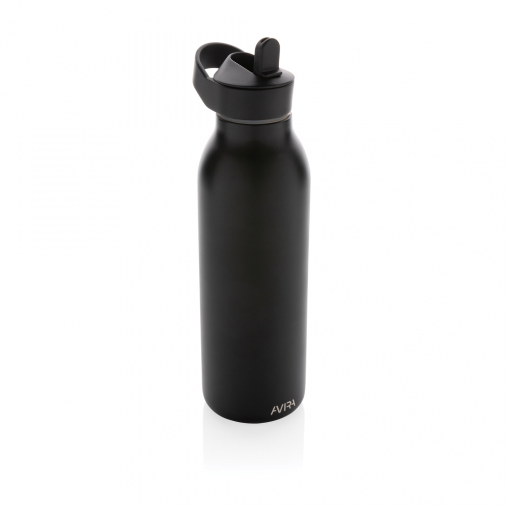 Sticlă termoizolantă Ara cu pai și capac flip-top – 500 ml [2]