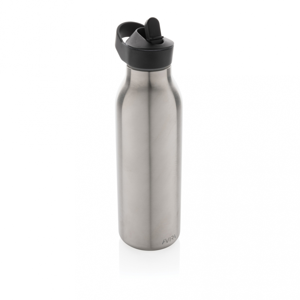 Sticlă termoizolantă Ara cu pai și capac flip-top – 500 ml [2]