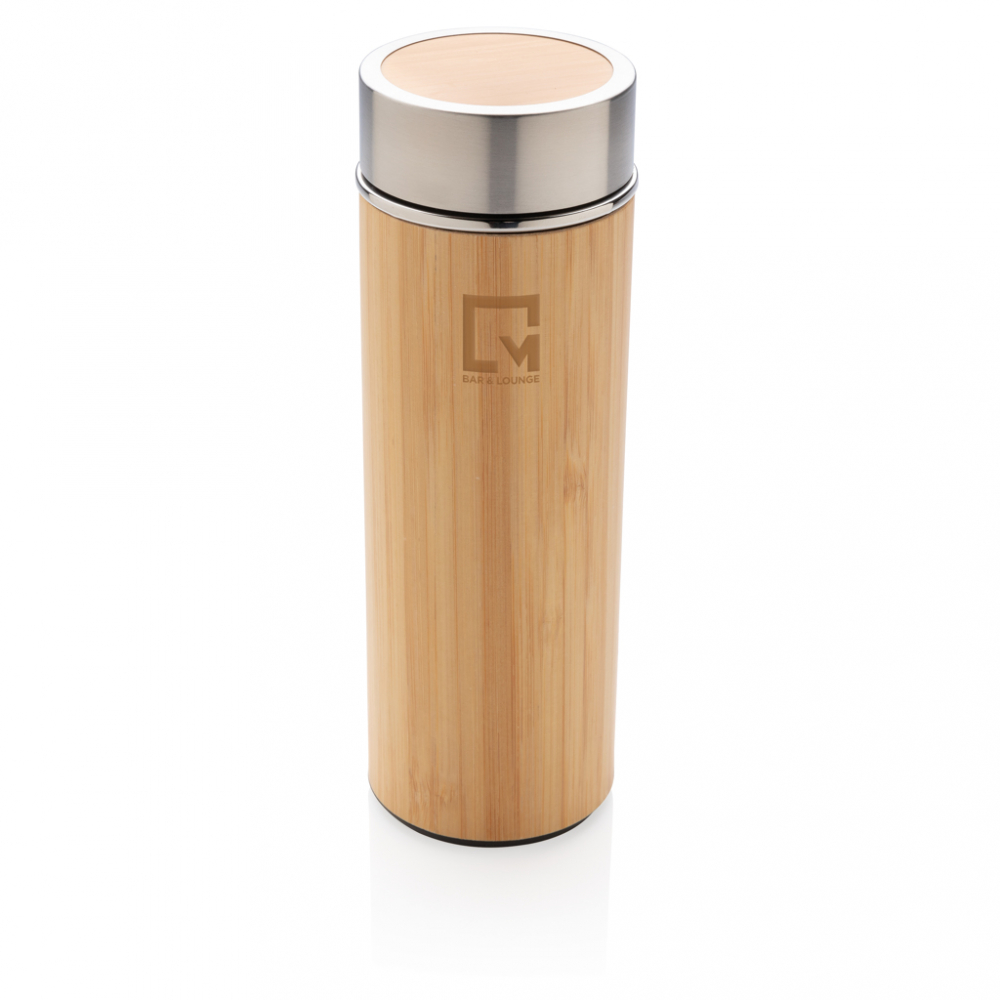 Sticlă termoizolantă cu exterior din bambus – 300 ml [8]