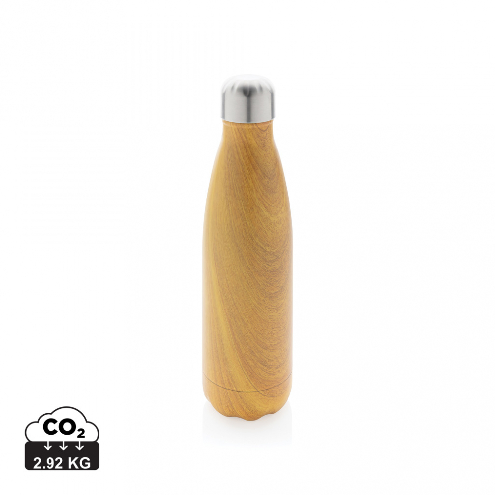 Sticlă termos din inox cu imprimeu lemn – 500 ml [1]
