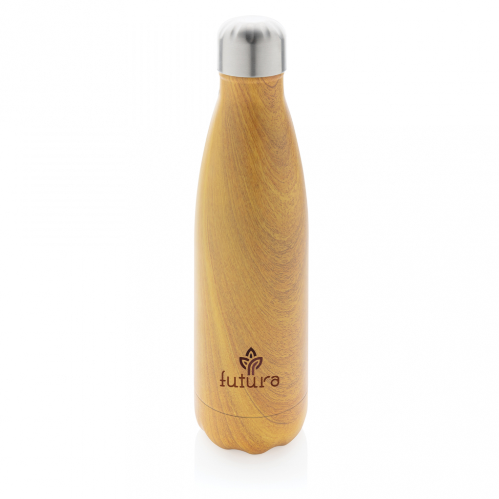 Sticlă termos din inox cu imprimeu lemn – 500 ml [6]
