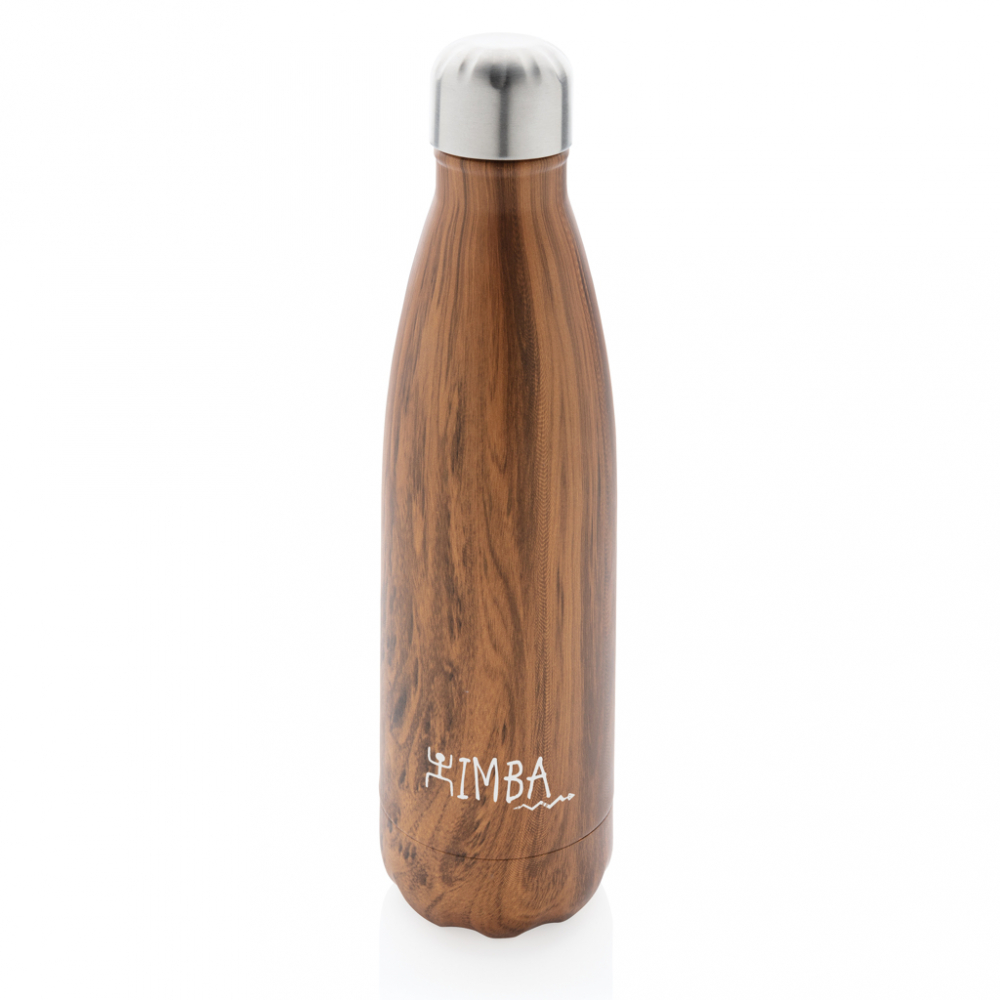 Sticlă termos din inox cu imprimeu lemn – 500 ml [6]