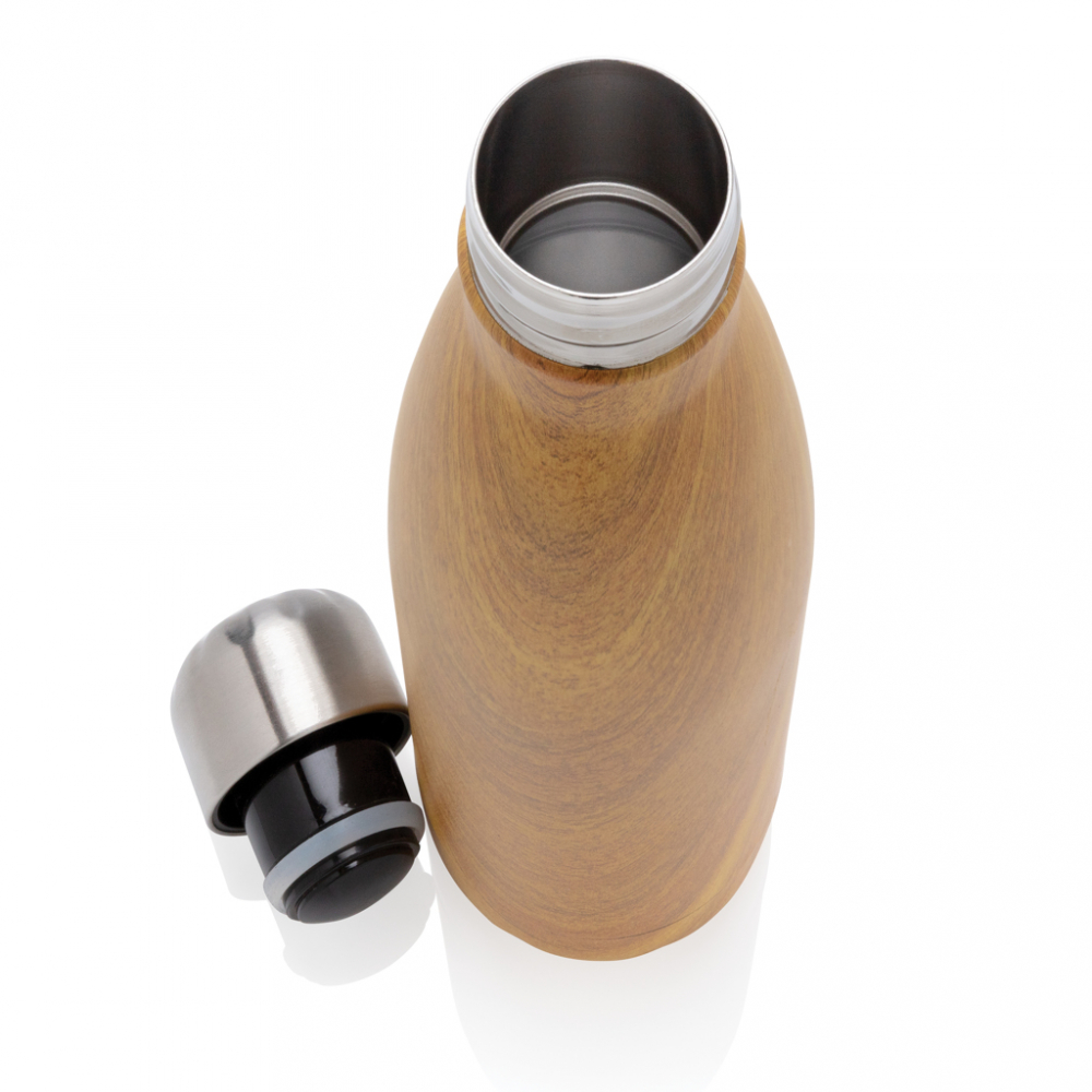 Sticlă termos din inox cu imprimeu lemn – 500 ml [5]