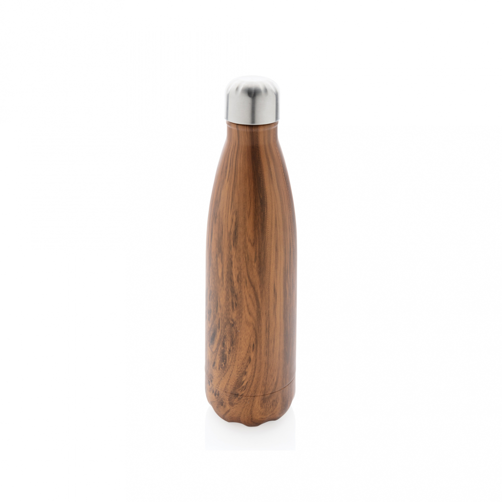 Sticlă termos din inox cu imprimeu lemn – 500 ml [2]