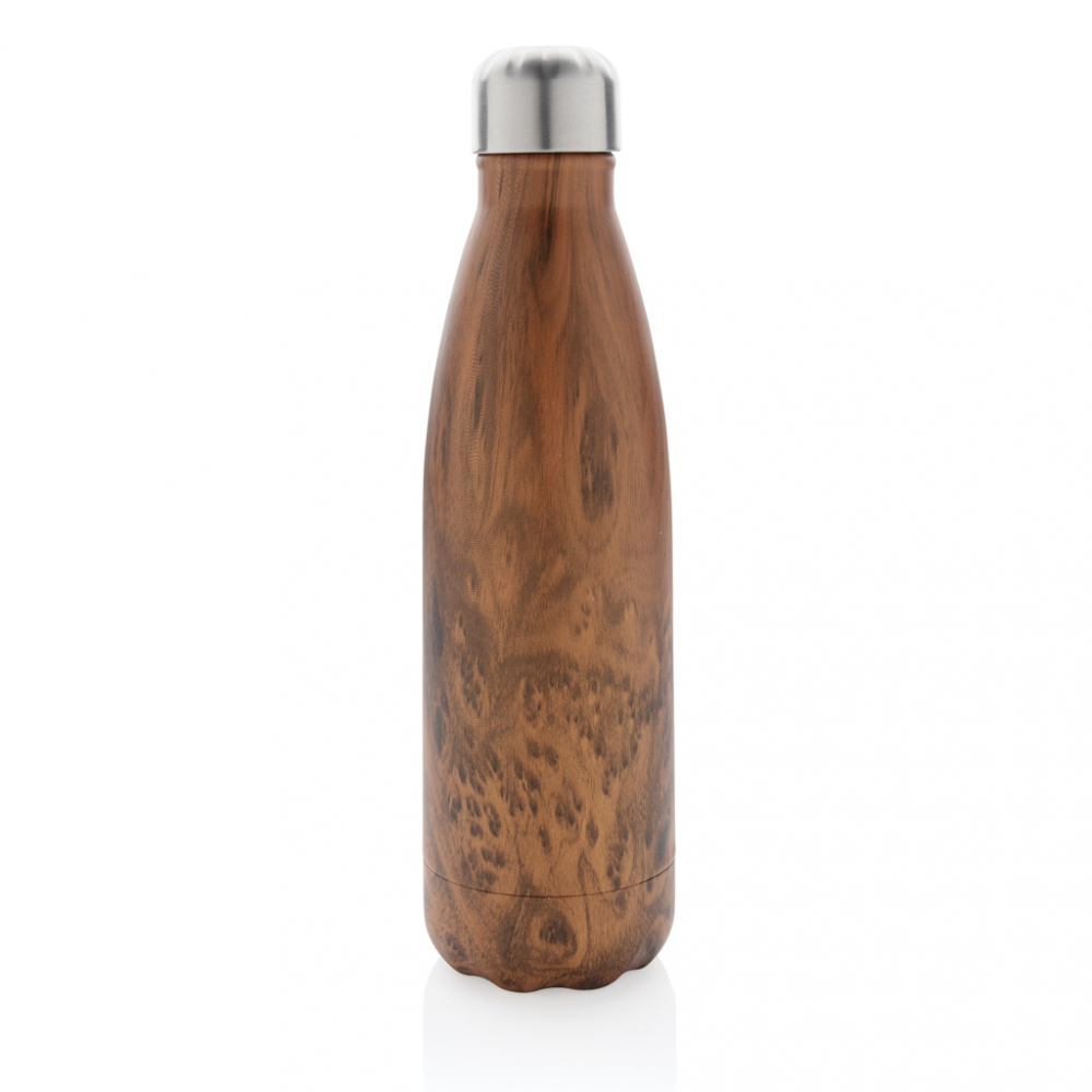 Sticlă termos din inox cu imprimeu lemn – 500 ml [3]