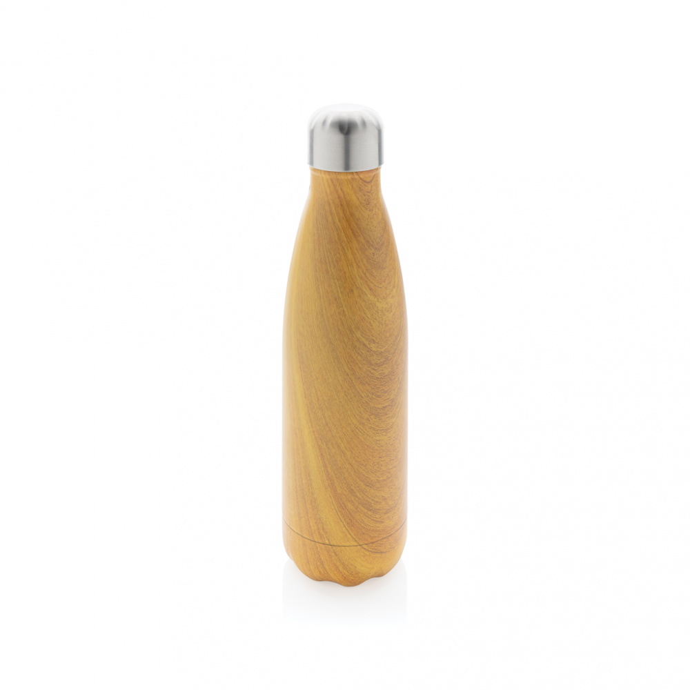 Sticlă termos din inox cu imprimeu lemn – 500 ml [2]