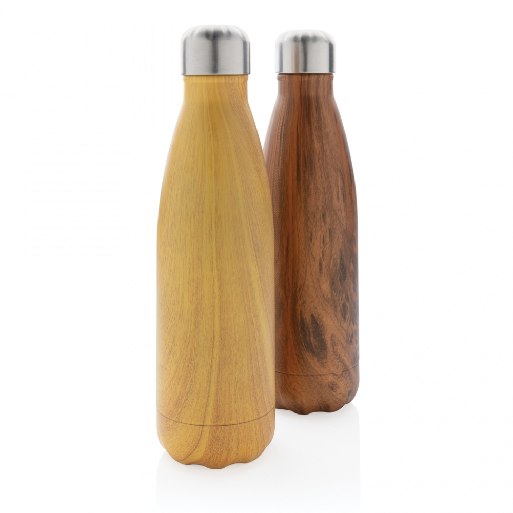 Sticlă termos din inox cu imprimeu lemn – 500 ml [7]