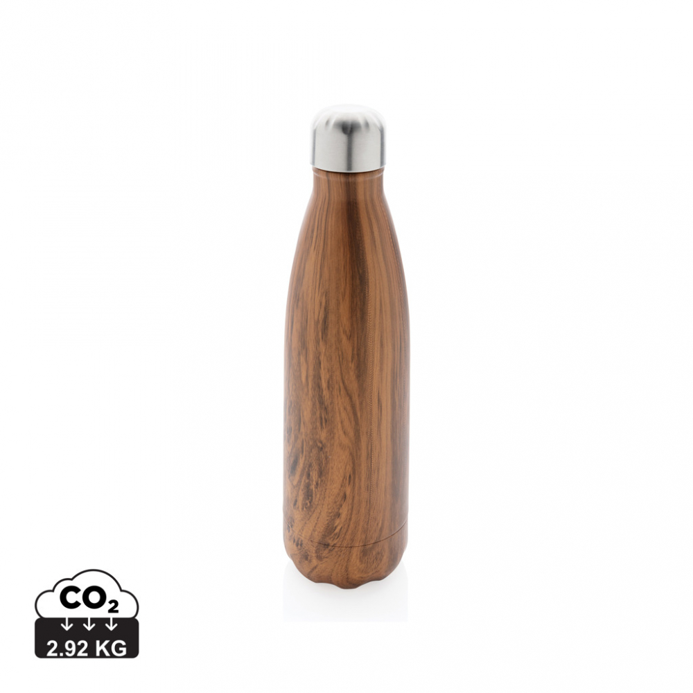 Sticlă termos din inox cu imprimeu lemn – 500 ml [1]