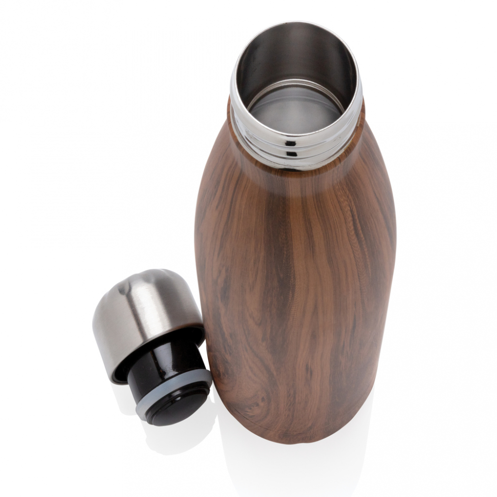 Sticlă termos din inox cu imprimeu lemn – 500 ml [5]