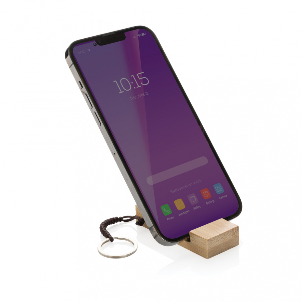 Suport pentru telefon din bambus 100% [3]