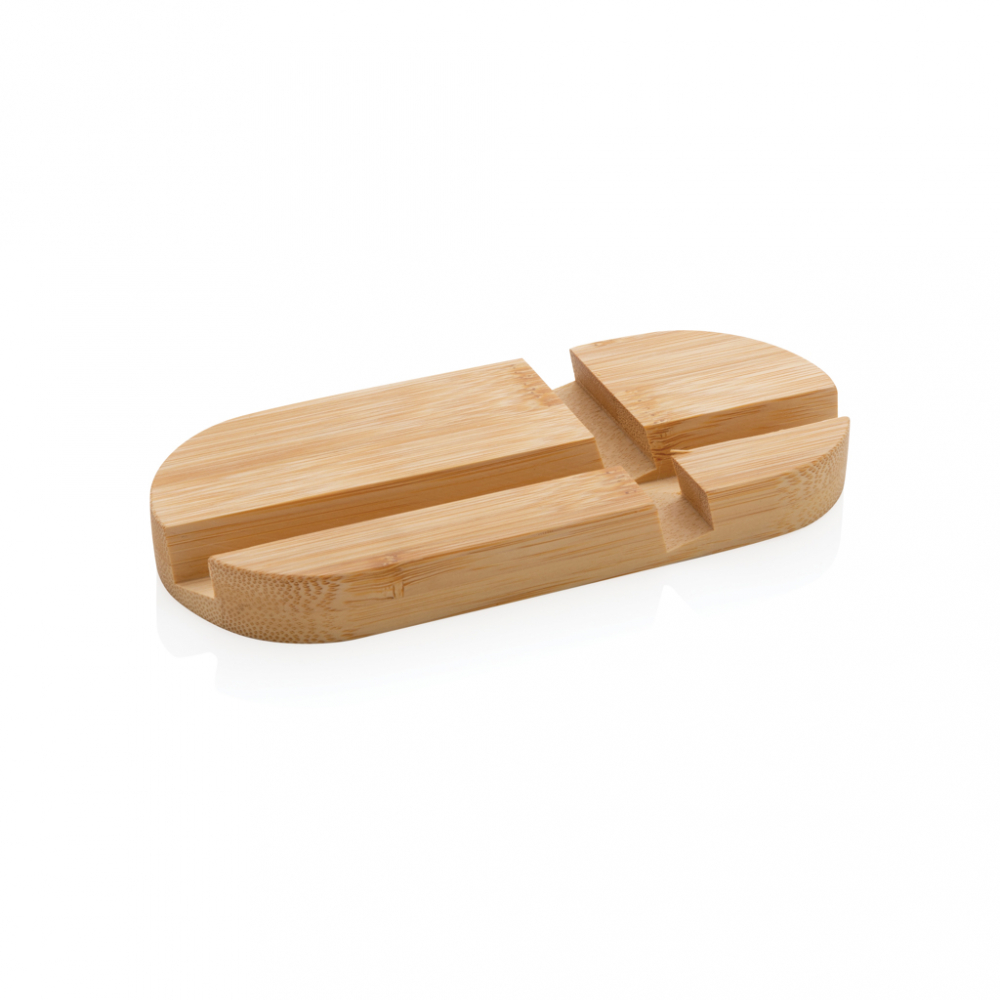 Suport pentru telefon si tablete, bambus natural [2]