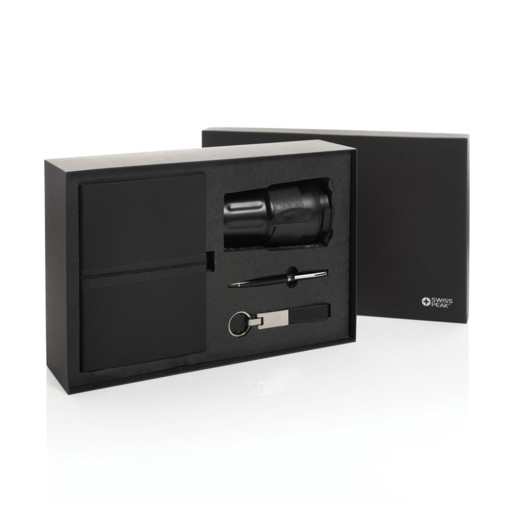Swiss Peak RCS certified deluxe business gift set w/ tumbler [12]